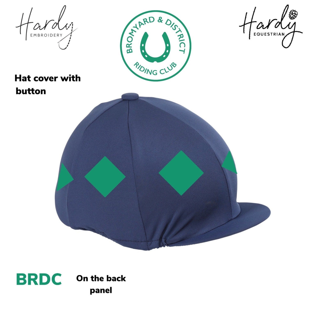 Hardy Equestrian Bromyard Riding Club Hat Cover Hardy Equestrian