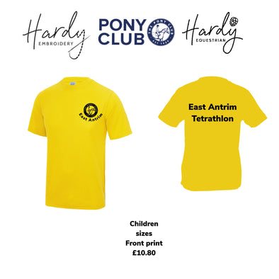 East Antrim Pony Club Breathable Tetrathlon Children T- Shirt