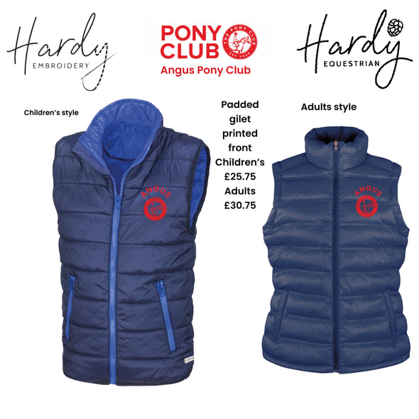 Angus Pony Club Padded Gilet