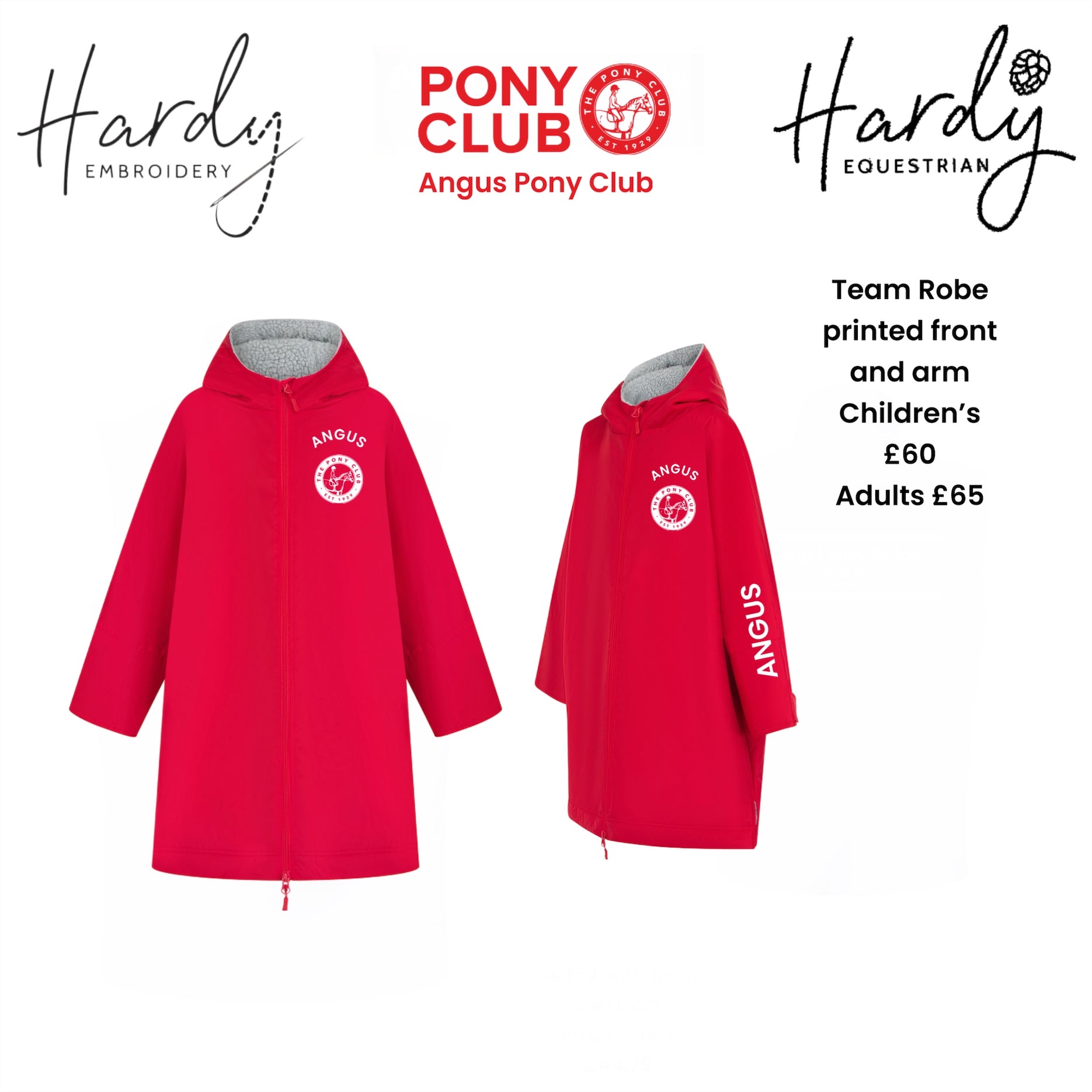 Hardy Equestrian: Angus Pony Club Team Robe – Hardy Equestrian