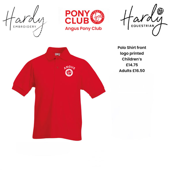 Angus Pony Club Short Sleeved Polo Shirt 2
