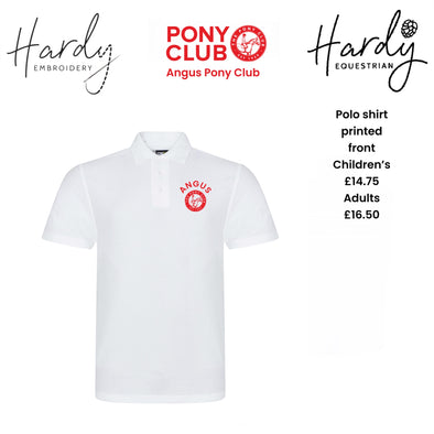Angus Pony Club Short Sleeved Polo Shirt