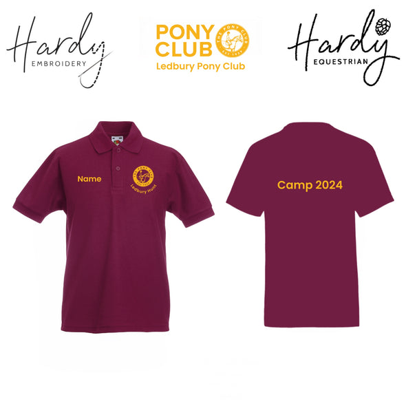 Ledbury Hunt Pony Club Camp Polo Shirts 2024