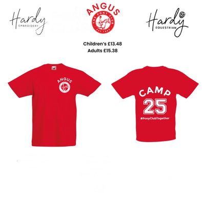 Angus Pony Club Camp T-shirts 2025