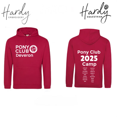 Deveron Pony Club Camp Hoodie 2025 Riders Names On Back