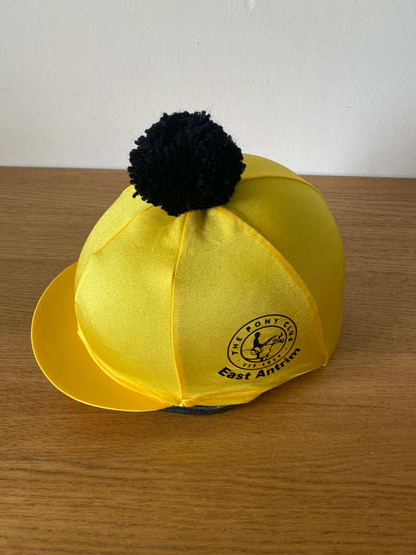 East Antrim Pony Club Bright Yellow Hat Silk
