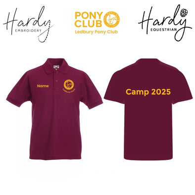 Ledbury Hunt Pony Club Camp Polo Shirts 2025