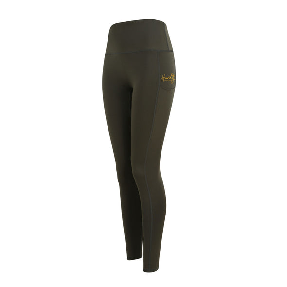 Hardy Equestrian Women's Olive Core Sport Riding Leggings 2
