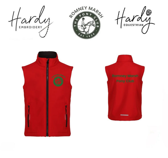 Romeny Marsh Pony Club Softshell Children Gilet
