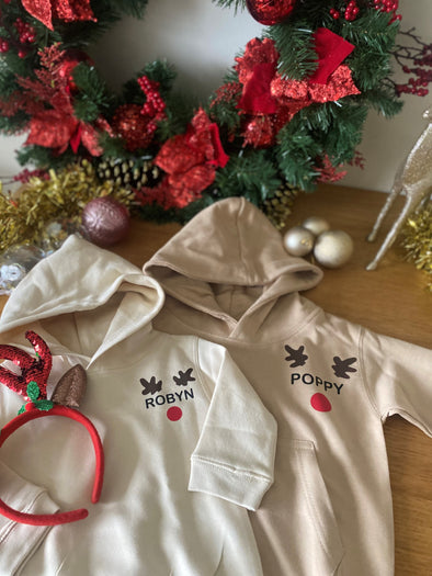 Children's Personalised Rudolph Christmas Hoodie