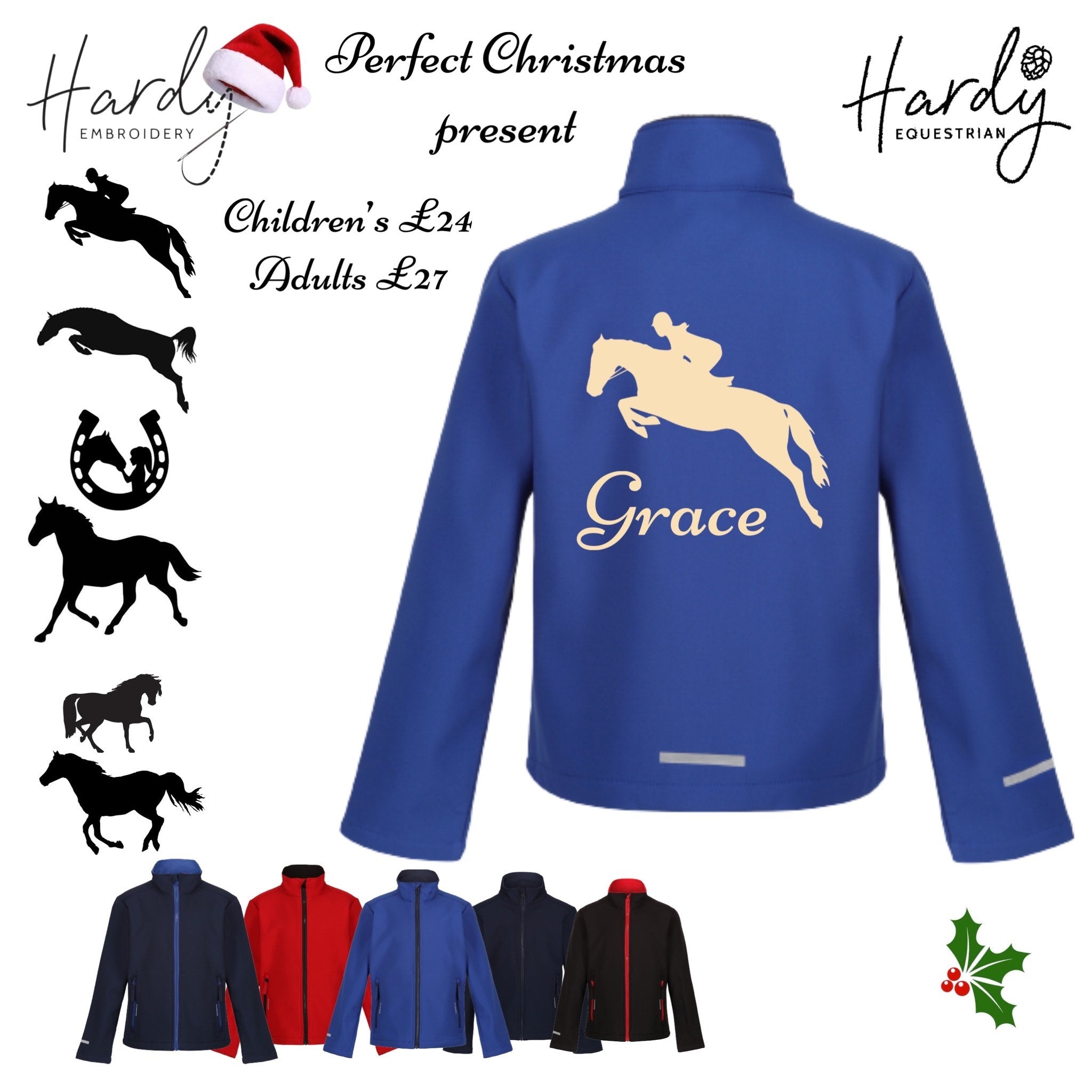 Personalised Horse Softshell Jacket - Main Image