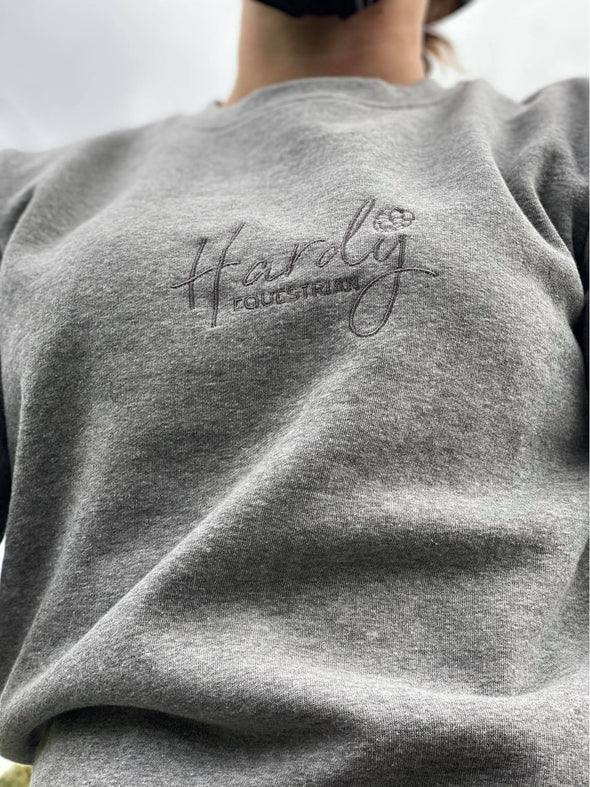 Hardy Equestrian Crew Neck Grey Sweatshirt 3