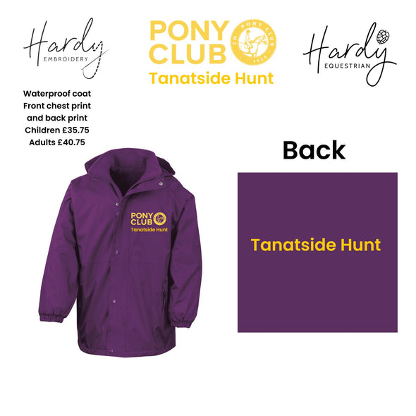 Tanatside Hunt Pony Club Coat