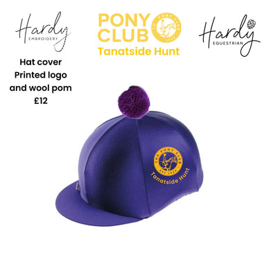 Tanatside Hunt Pony Club Hat Cover With Logo
