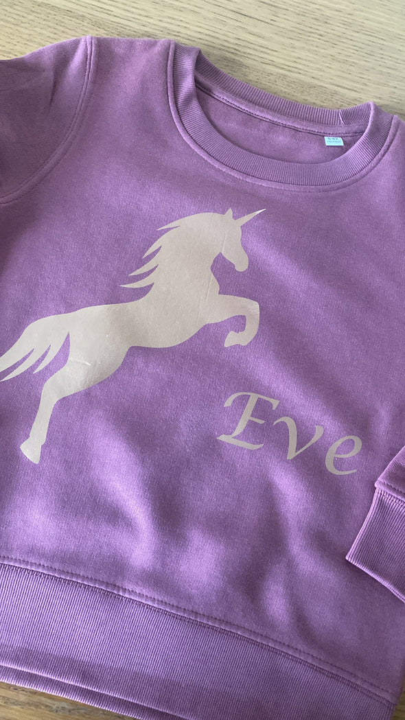 Personalised Unicorn Sweatshirt 2
