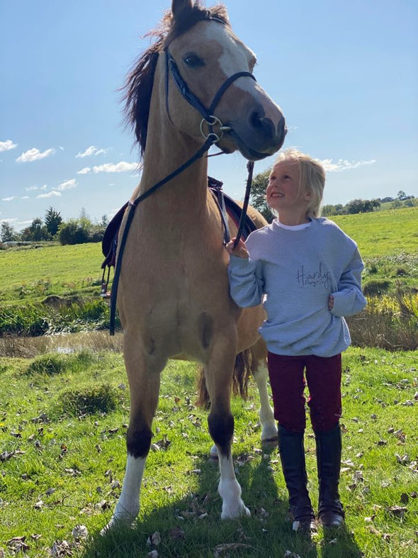 Hardy Equestrian Children's Rising Star Grey Sweatshirt 3