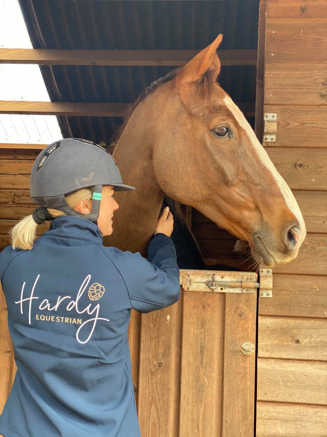 Hardy Equestrian Women's Navy Soft Shell Jacket