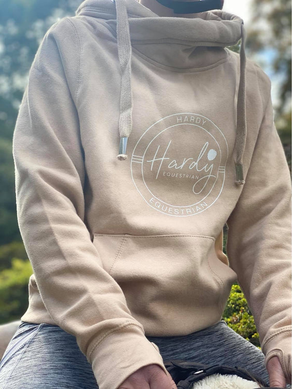 Hardy Equestrian Women's Cowl Neck Nude Hoodie 2