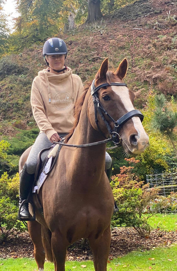 Hardy Equestrian Women's Cowl Neck Nude Hoodie 1