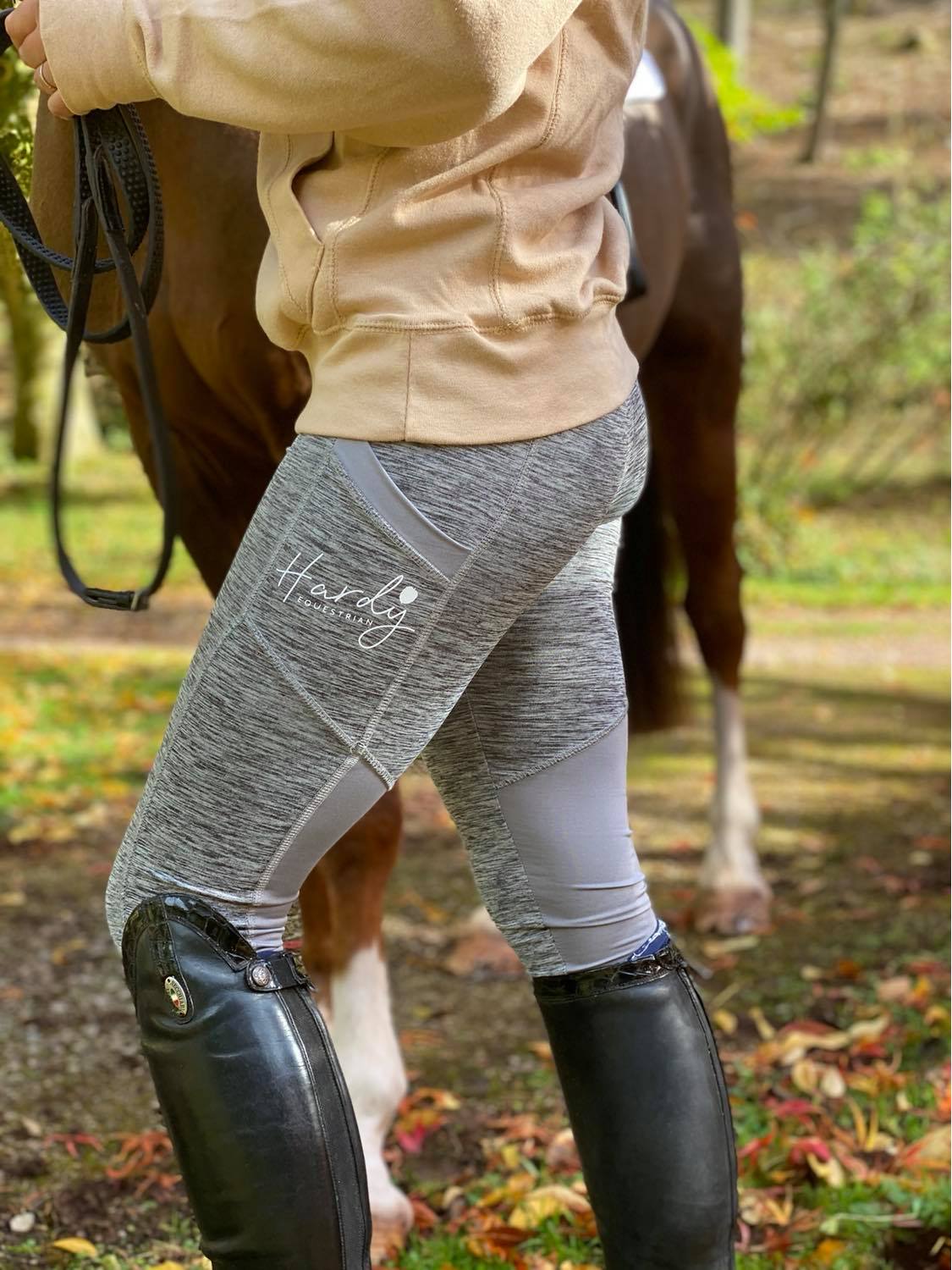 Women's Grey Sport Riding Leggings: Hardy Equestrian – Hardy Equestrian