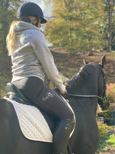 Hardy Equestrian Women's Black Sport Riding Leggings 1