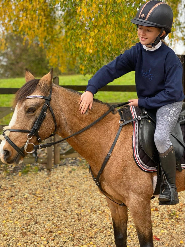 Hardy Equestrian Children's Rising Star Grey Sport Riding Leggings 1