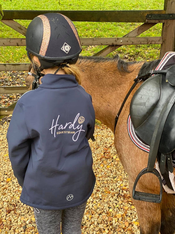 Hardy Equestrian Children's Rising Star Navy Soft Shell Jacket