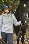 Hardy Equestrian Women's Cowl Neck Grey Hoodie 2