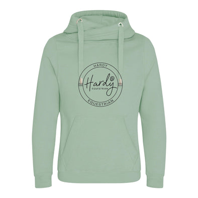 Hardy Equestrian Women's Cowl Neck Dusty Green Hoodie