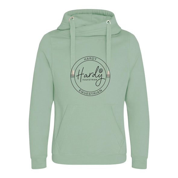 Hardy Equestrian Women's Cowl Neck Dusty Green Hoodie