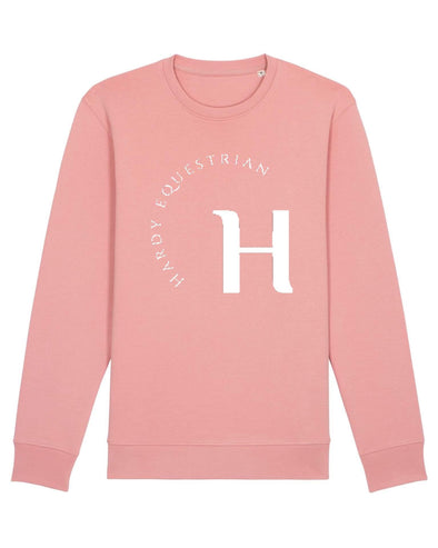 Hardy Equestrian Women's Iconic Crew Neck Sweatshirt Pink