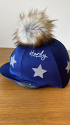 Hardy Equestrian Single stars Hat Silk With Removable Pom Pom