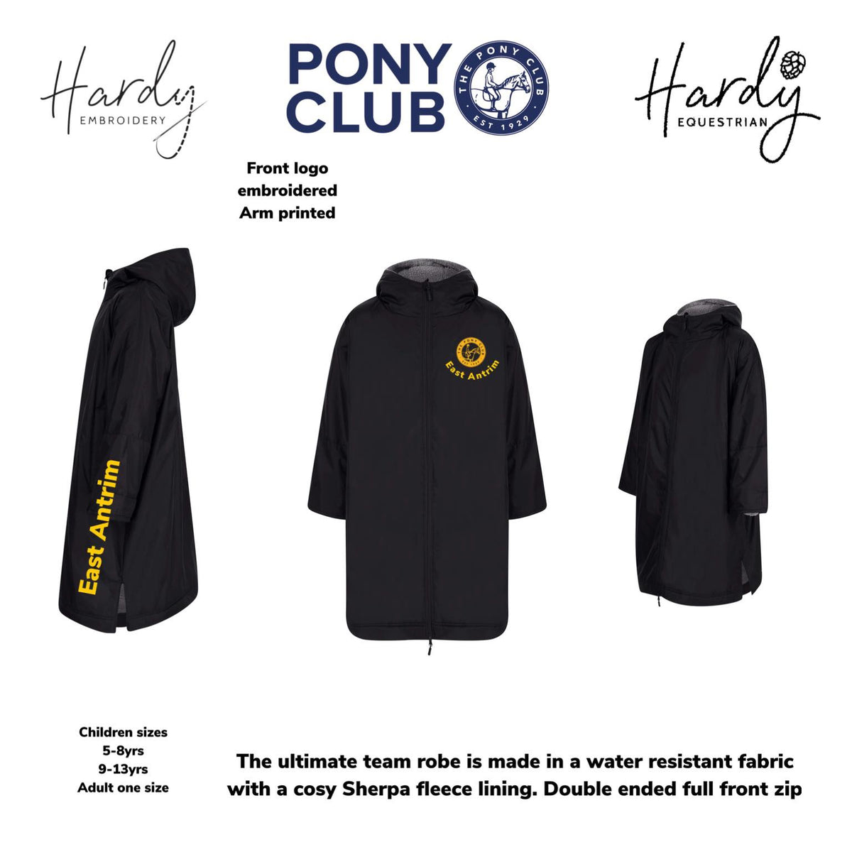 Hardy Equestrian: East Antrim Pony Club Team Robe – Hardy Equestrian