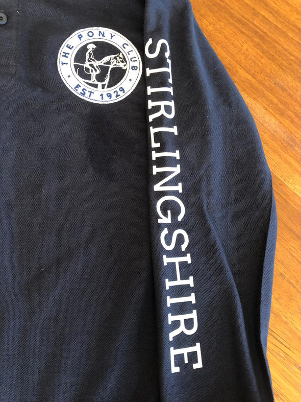 Linlithgow & Stirlingshire Pony Club Unisex Long Sleeved Polo Shirt 3