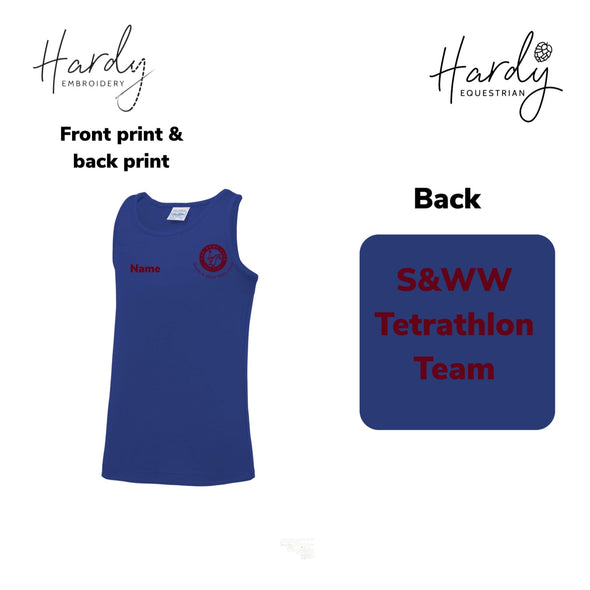 South & West Wilts Hunt Pony Club Tetrathlon Vest
