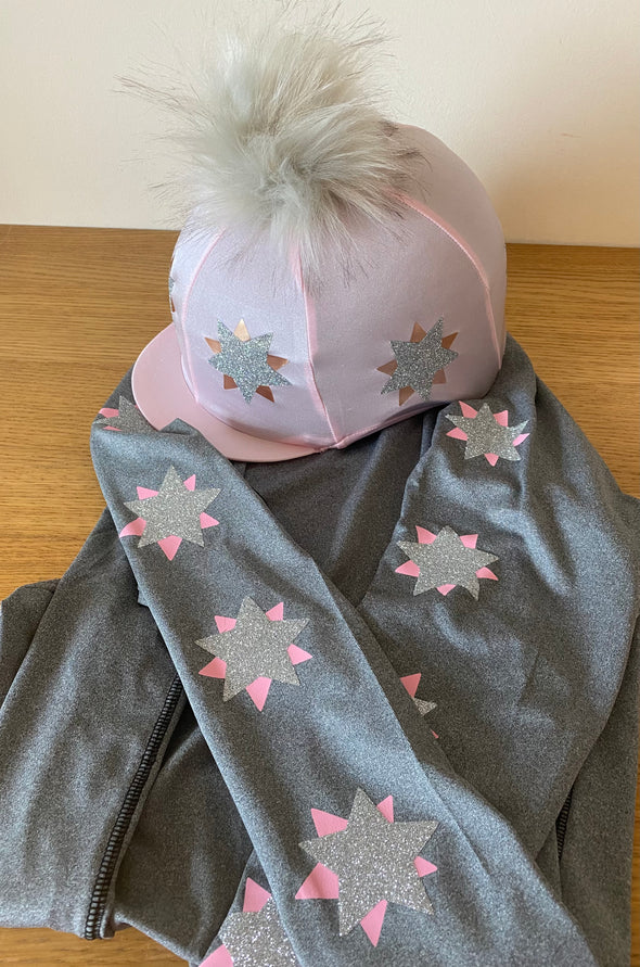 Personalised Double Star Cross Country Base Layer And Hat Cover 3