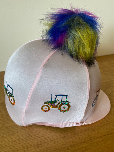 Hardy Equestrian Tractor Hat Silk With Removable Pom Pom 1