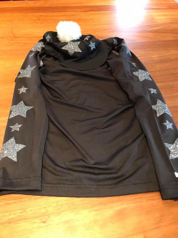 Personalised Big Star And Little Star Cross Country Base Layer And Hat Cover