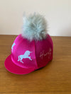 Hardy Equestrian Unicorn Hat Silk With Removable Pom Pom 3