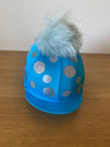 Hardy Equestrian Spots Hat Silk With Removable Pom Pom 2