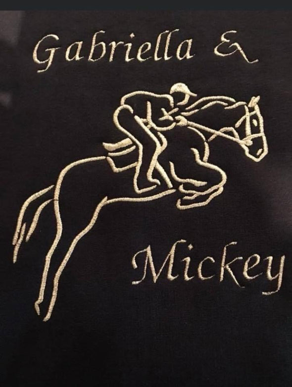 Personalised Horse and Rider Coat 4