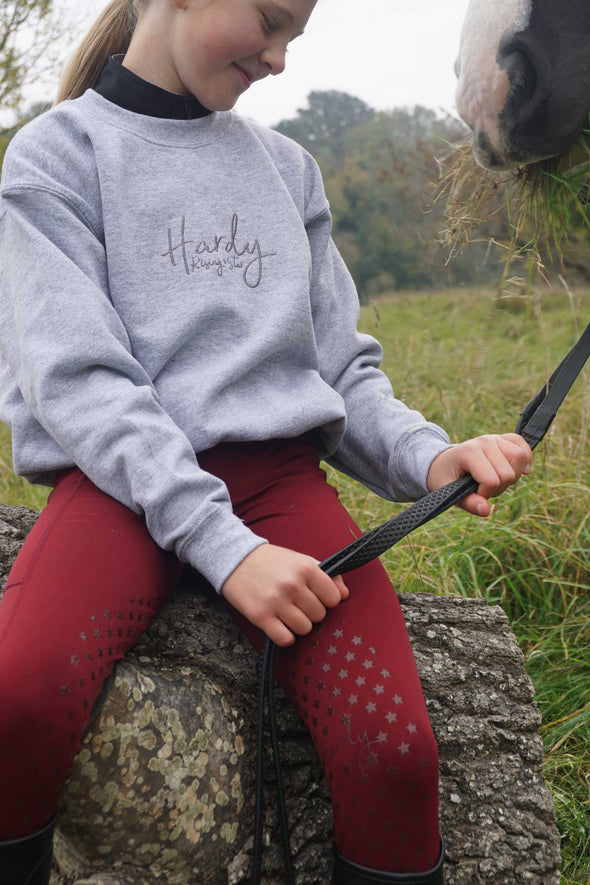 Hardy Equestrian Children's Rising Star Grey Sweatshirt 6