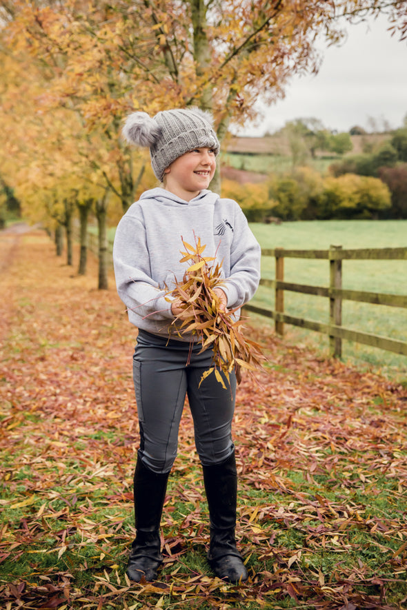 Hardy Equestrian Children's Grey Kilpeck Hoodie 3