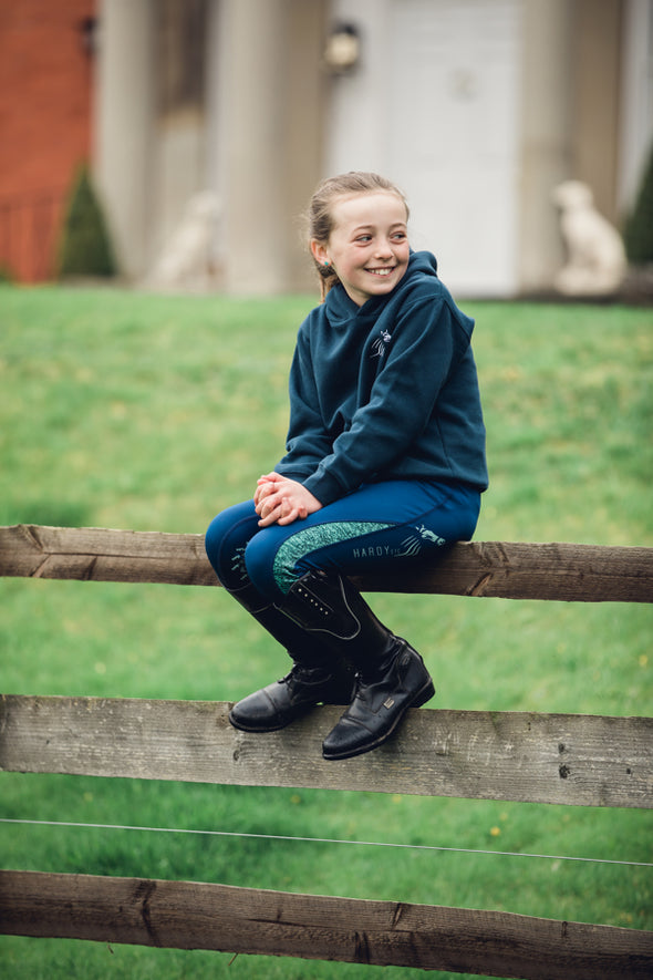 Hardy Equestrian Children's Navy Marlbrook Hoodie 4