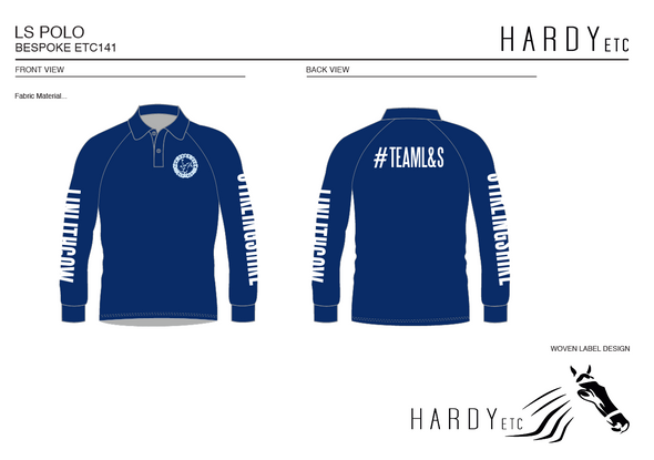 Linlithgow & Stirlingshire Pony Club Unisex Long Sleeved Polo Shirt