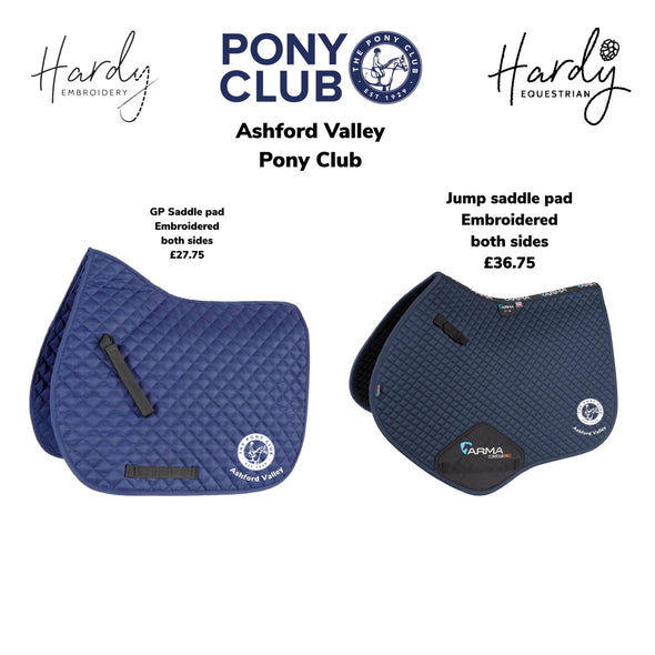 Ashford Valley Pony Club Jump Saddle Pad 2