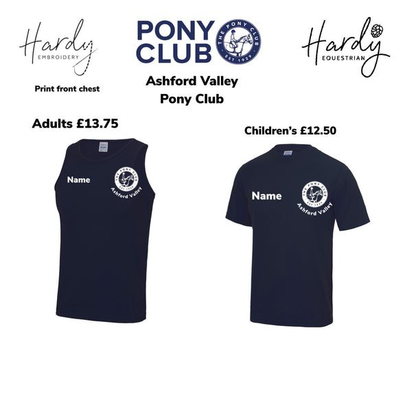 Ashford Valley Pony Club Breathable Children T- Shirt