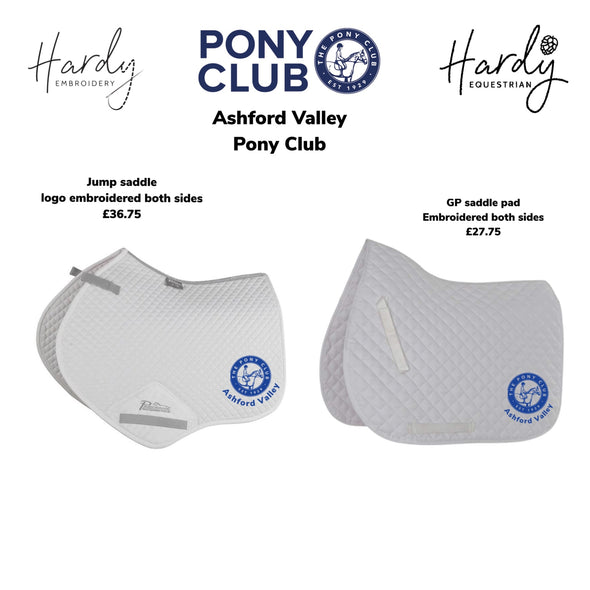 Ashford Valley Pony Club Jump Saddle Pad