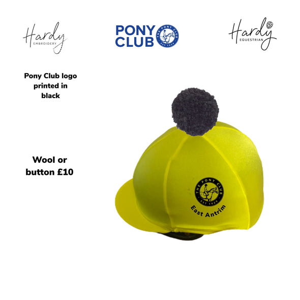 East Antrim Pony Club Bright Yellow Hat Silk