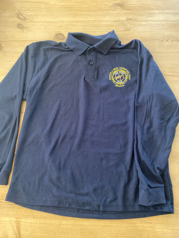 Radnor And West Hereford Pony Club Children's Long Sleeved Polo Shirt 2